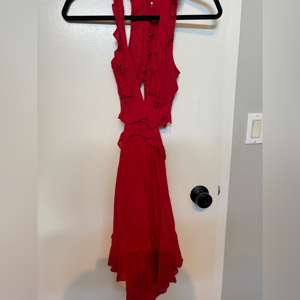 Red cutout mini Dress
